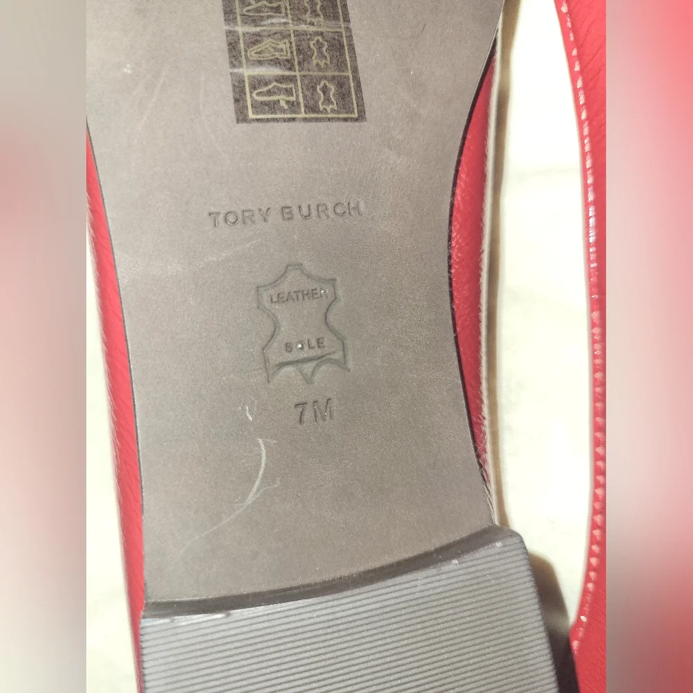 Tory Burch Red and Black Ballet Flats* - Picture 3 of 3